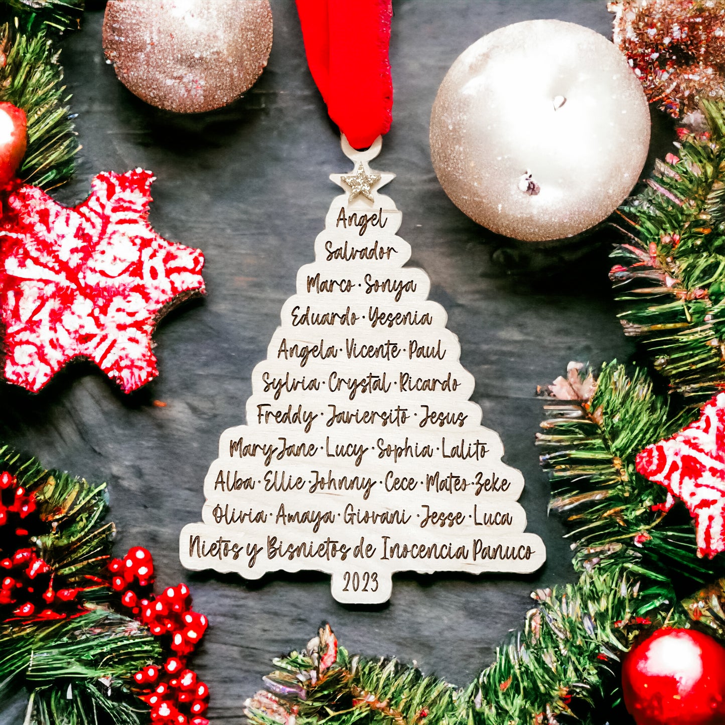 Family Christmas Tree Ornament