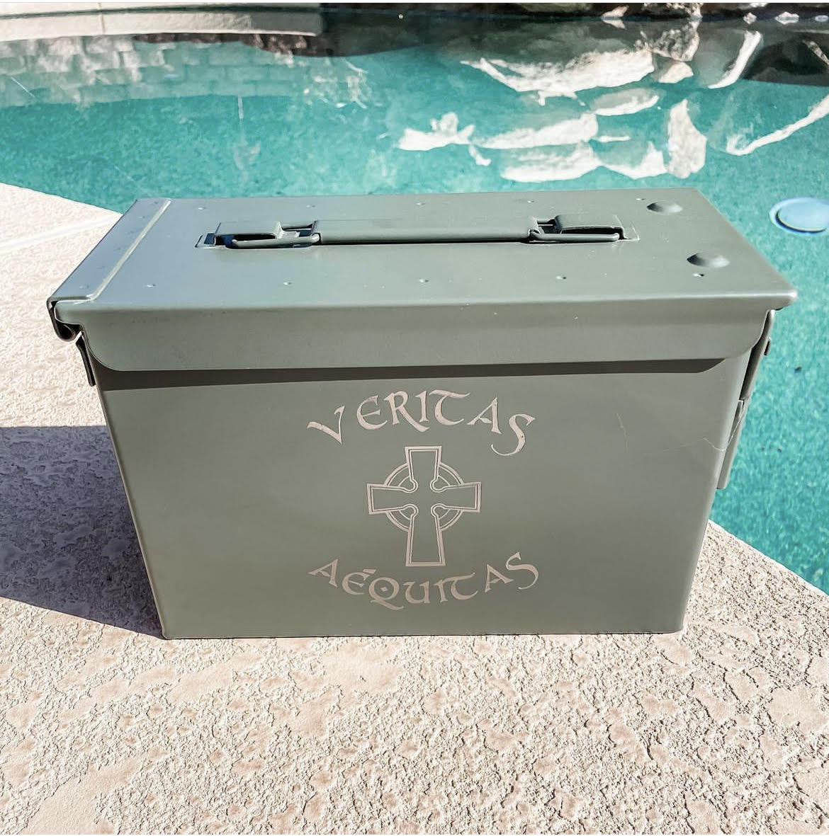 Engraved Ammo Steel Box