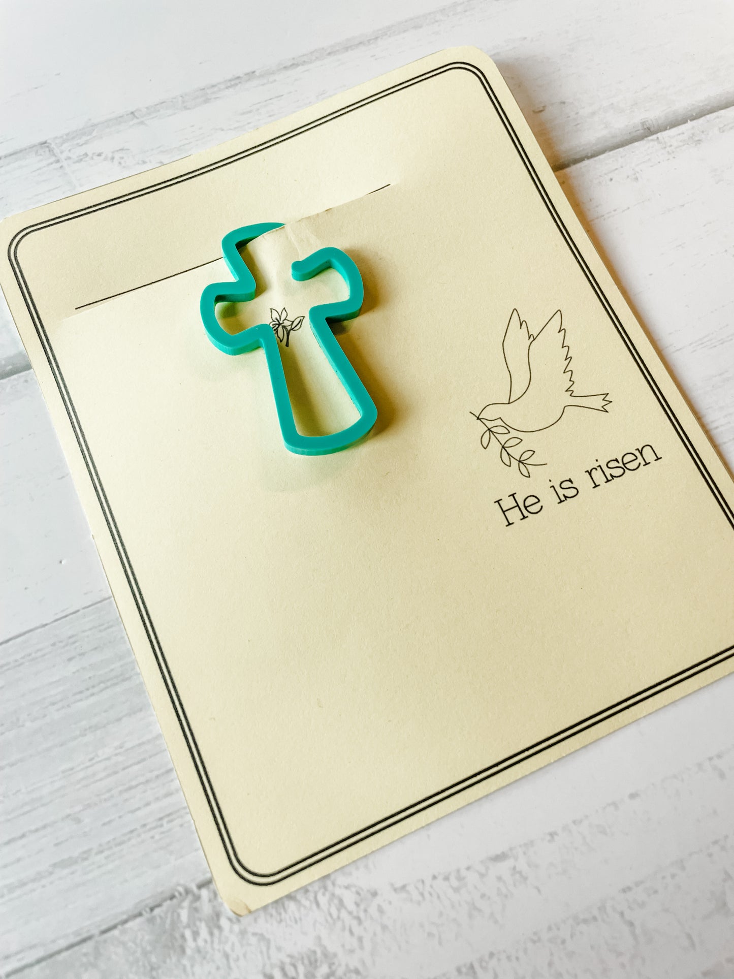 Cross Shaped Bookmark