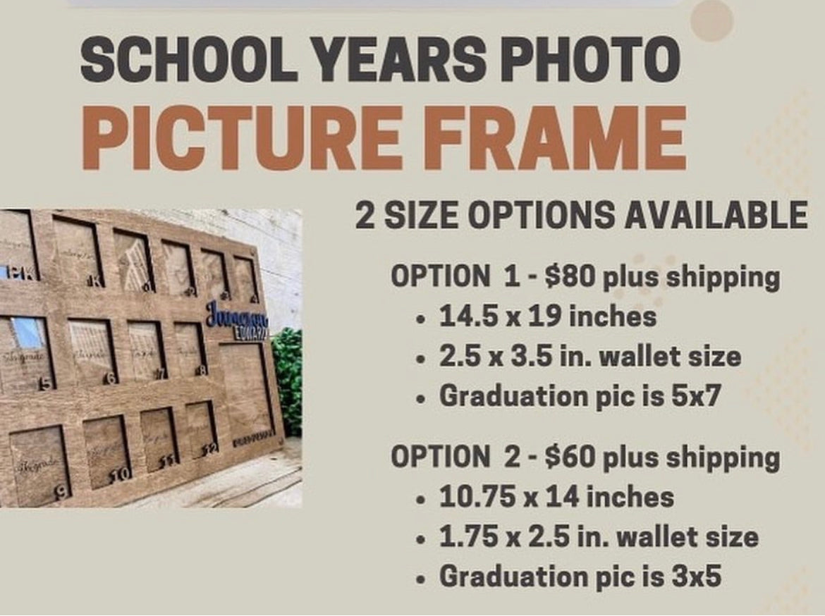 School Years Photo Picture Frame