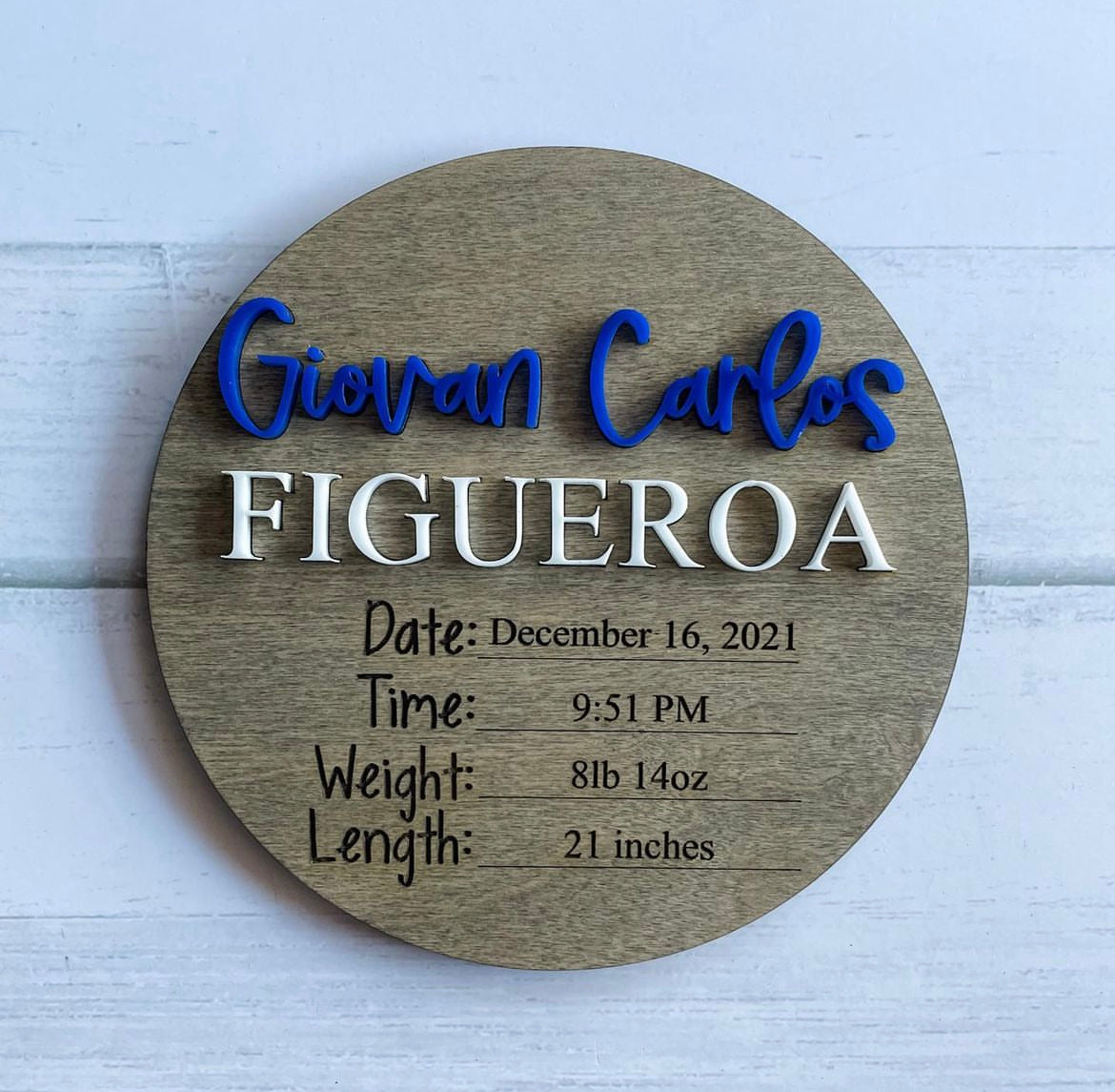 Birth Announcement Disc