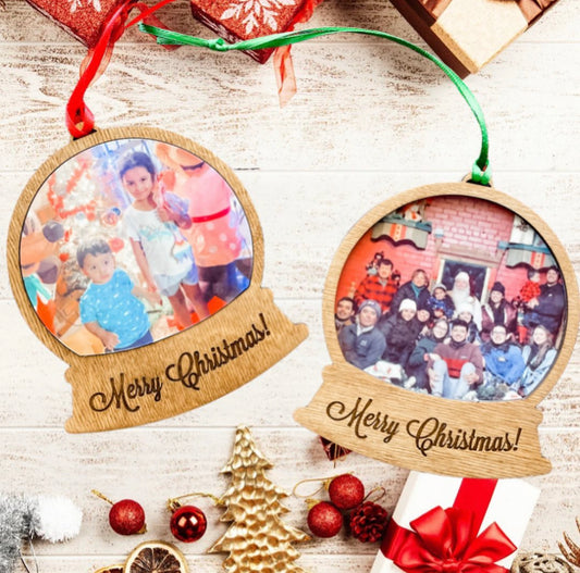 Snow Globe Picture Ornaments